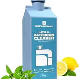 Herbocleanz Bathroom Cleaner Liquid | Natural & Plant-Based Surface Cleaner for Tiles, Tub, Sink | Eco-Friendly, Skin Safe, Non-Toxic Formula | Hard Water Stain Remover – 500 ml-picture-24