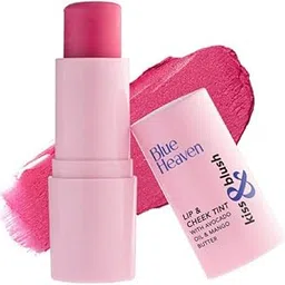 Blue Heaven Kiss & Blush Lip, Cheek & Eye Tint with Avocado Oil & Mango Butter | 3-in-1 blush for face makeup | Rich & Creamy Formula |Easily Blendable | Multipurpose Makeup, Flashy Pink, 8.5gm-image-15