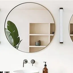 12-Inch Round Wall Mirror – Minimal Frameless Bathroom Mirror, Clean Edge, Lightweight, Great for Vanity, Office, Bedroom, and Modern Decor-picture-54