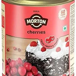 Morton Premium Canned Cherries| Glazed Candied Cherry | Ideal for Cakes & Cookies Decoration - 850g (Pack of 1)-picture-19
