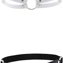 myaddiction 2x Fashion Punk Gothic Cat Leather Elastic Garter Belt Leg Thigh Ring-picture-41