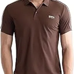 u.s. polo assn. Men's Solid Regular Fit Polo Shirt (UATSH0477_Brown-picture-44
