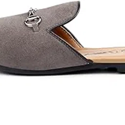 bxxy Men's Suede Material Casual Loafers and Buckle Mules Shoes.-picture-11