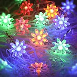 One94Store 36 Double Lotus LED String Lights – 12 Meter Silicone Lotus Fairy Lights for Window, Festival, Diwali, Christmas, Wedding, Party & Home Decoration (Made in India, Multicolor)-picture-21