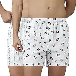 xyxx Men's Remix Regular Fit Cotton Printed Boxer with Dual Pocket & No Marks Waistband (Pack of 2)-picture-14