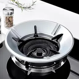 KWER Silver Gas Saver Burner Stand Chula Support With 4 Legs for Indian Gas - Fire & Windproof Energy Saving Jali Ring (Pack of 2, 0.7mm)-picture-19