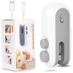 Portable Mini Heat Sealing Machine for Plastic Bags – Snack Saver, Food Storage Sealer Clip, Freshness Keeper, Handheld Travel Sealer (Multicolor)-image-80