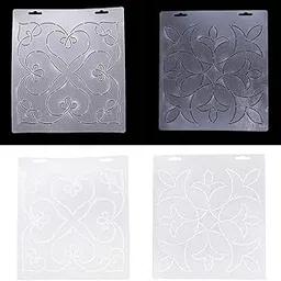 Enakshi® 2Pcs Plasitc Quilting Template Stencils for Embroidery Patchwork DIY Sewing|Crafts | Sewing | Quilting | Quilt Templates & Stencils-image-30