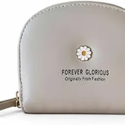 colmet Zipper Slim Card & Coin Wallet | Made with Vegan Leather Material | Carefully Handcrafted | Coin Pocket (Apricot)-picture-27