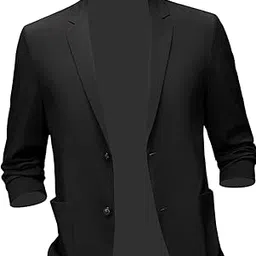 HEAVENGLOW Suit Jacket Men Mens Sport Coats and Blazers Suit for Party Office Festivals Black XL-picture-16
