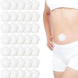 35PCS Self-Adhesive Castor Oil Wrap Pads Organic Spunlace Cloth Highly Absorbent Cover Compress Patches with Cotton, White (Oil Not Included)-picture-27