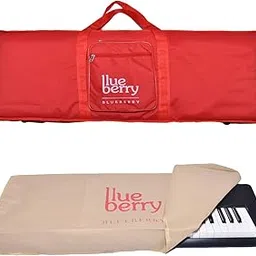 Blueberry KB40 Padded Keyboard Bag & Dust Cover Compatible with YAMAHA PSR F-51 Keyboard(RED)-picture-37