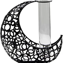 CALANDIS® Test Tube Vase Flower Vase Decorative Art Vase for Dining Table Home Kitchen Black | 1 Flower Vase-picture-23