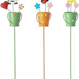 TRENDIVIBE 3Pcs Garden Stakes Gift Lightweight Ornament Decor for Orchards Indoor Party Bucket-picture-16