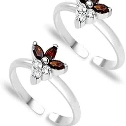 taraash 925 Sterling Silver Cubic Zirconia Toe Ring for Women-picture-56