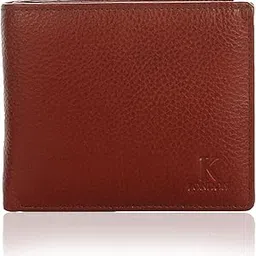 k london Genuine Leather Men's Wallet | Men's Leather Wallet for Everyday Use | Travel Friendly | Handcrafted - Durable Multiple Credit/Debit Card Slots (Brown)-picture-56