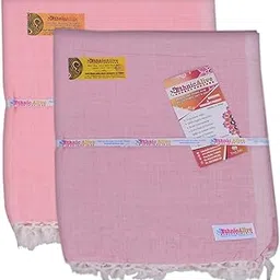 EthnicAlive Bhagalpuri Handloom 100% Pure Silk Chadar Red and Pink Colour for Summer (Size 220x125cm)-picture-31
