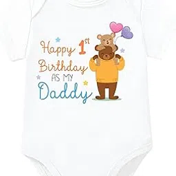 lillypupp Cotton Body Suit For New Born Baby Boy Girl Made To Express Love For Fathers/Daddies. Half Sleeves Romper Bodysuit Clothes For Infant Toddler Boys Girls.-picture-22