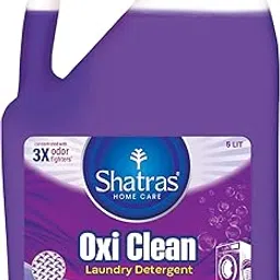 Shatras Oxi Clean Plant Based 3X Odor Fighter 5 Liter Laundery Liquid Detergent | Removes Tough Stains | Biodegradable, Non-Toxic | Liquid Detergent For All Types Of Clothes-picture-23