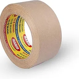 Mario Reinforced Kraft Brown Paper Water-Activated Tape – 48mm x 50M | Heavy-Duty Eco-Friendly Packing Tape | Pack of 1-picture-17