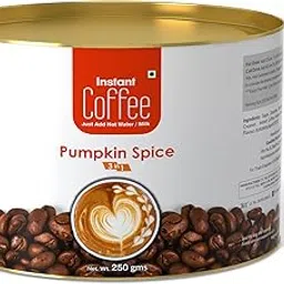 The Tea Planet Pumpkin Spice Coffee Powder Packet 3 In 1 Mix (Added Sugar And Creamer) Just Add Hot Water-250 Gm-picture-31