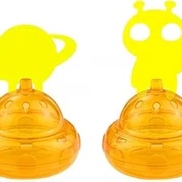 TRENDIVIBE 2X Spaceship Shape Reusable Red Fruit Fly Traps for Gardens Farms Trapping Hornet Style B-image-13