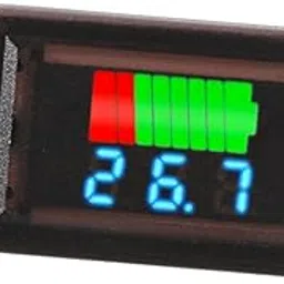 THE STYLE SUTRA Battery Capacity Voltages Indicator Voltages Meter LED Tester Gauge Waterproof Blue Digital-image-64