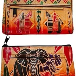 classique Women’s Shantiniketan Leather Clutch Dual Clutch Combo-picture-29