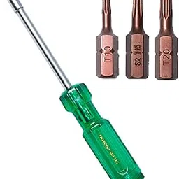 Taparia Make, Bit Holder Screwdriver with 25mm Insert Bits of 1/4" Hex Shank, S2 Grade, Of Tip Size T10, T15, T20 Suitable for DIY, Home, Professional & industrial applications-picture-12