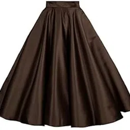 radhika 'n' dhaanya creation Radhika Creation Knee Length (25 Inch) Satin Midi Skirt-picture-11