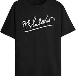 Ambedkar Signature Cotton T-Shirt, Multicolour Unisex-picture-12