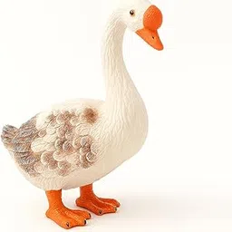 DTR Creation White Duck Plush Squeeze Animalfor Kids ? 22cm Stuffed Animal | Cute Cuddly Duck Toy for Boys & Girls | Birthday Gift | Soft Hugging Toy-image-0