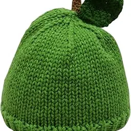 FABLOFT Beanie for Women Handmade Comfortable Anime Casual Trendy Cute Fruit Hat Green Lemon Hat-image-1