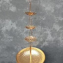 H.I Home Decor Hanging urli Metal Slot Diya with Chain Home Decor Hanging urli-picture-28