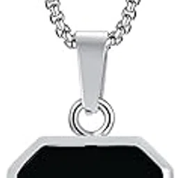 Men's Jewellery Silver Chain For Men Boys Geometric Stainless Steel Black Silver Gold Locket Pendant Necklace Chain For Men Boys Anniversary Gift For Husband Gift Chains-101_1-image-94