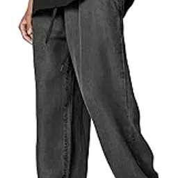 third quadrant Loose fit Drawstring Jeans for Men|| Baggy Jeans for Men || Loose fit Washed Jeans for Men || Utility Jeans Pant for Men-picture-22