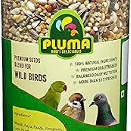Pluma Bird Food for Wild Birds, Parrots, Pigeon, Sparrows, Dove - 800g | Premium Seed and Millet Mix | Daily Feed for Adult & Self Feeding Birds.-picture-39