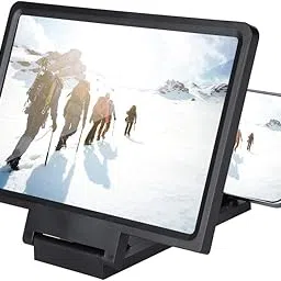 ASHATA 7" Screen Magnifier for Smartphone, HD Mobile Phone Screen Magnifier, No Power Drive, Movie Video Expandable HD Screen for Watching Movies Videos (Black)-picture-58
