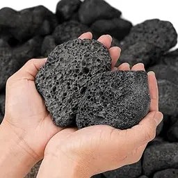 VAYINATO® 10~15cm (5 Kg) Natural Volcanic Black Lava Rocks, Versatile Pebbles for Fish Tank Landscaping, Succulent Planters, Vase Filler & Garden Accents, Indoor Outdoor Gas Fyre Pits Fyreplaces-image-5