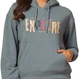 juelle Women Winterwear Printed Hooded Pullover Sweatshirt image 1