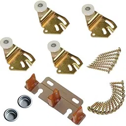 Johnson Hardware Brass-Plated Brown/White Metal by-Pass Part Set 50 pc. - Case of: 1; Each Pack Qty: 25; Total Items Qty: 25-picture-21