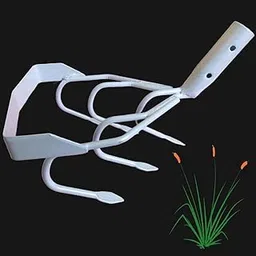 Manual 2 in 1 Hand Weeder Without Handle Garden/Hoes, 5 Fingers 8 Inches Blade Cultivate The Soil Culti-Weeder (8)-image-0