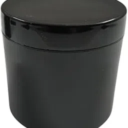 [ SUPER SAVER PACK OF 20 PCS] 100 Gram BLACK Plastic Cosmetic containers Empty Set for DIY Creams, Body Butter, lotions, Travel friendy Jars, Comes with Inner lid-image-45