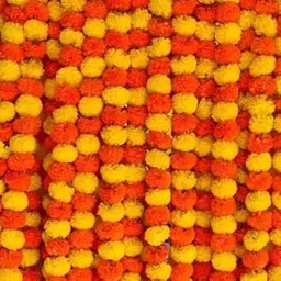 99 Home Decor Pack of 5 Artificial Marigold Flower Garland Multicolor Strings for Home Decoration Temple Puja Diwali Festival Wedding Event Outdoor Office Hanging Decoration 60 cm-picture-14