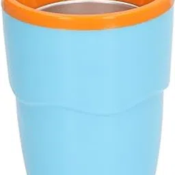 Squeeze Ice Cup, Convenient Double Layer Insulation 180ml ABS Slushie Maker Cup for Home (Blue)-picture-12