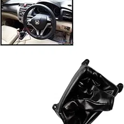 New JD Car Accessories Plastic , For Car [Honda City IVTEC/IDTEC,Type 5] Gear Shift Lever Cover Boot [Black Colour] (8722)-image-17