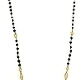 GVG jewellery American Diamond Gold Plated Short Size (18") Inch Designer Mangalsutra Jewellery for Women msa-353-picture-50
