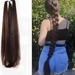 Pinaka Nice Look Paranda Choti Colour 26 inch Instant Ready, (1 unit) Brown Color-picture-46