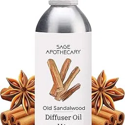 Sage Apothecary Old Sandalwood Diffuser Oil For Relax Calm Mood, Natural Homely Fragrance, Anxiety Free Sleep & Pure Aromatherapy- 1L-picture-17