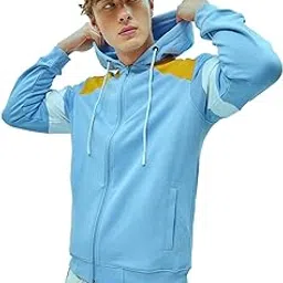 bewakoof Men Colorblock Long Sleeve Hooded Sweatshirt-picture-21